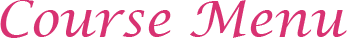 コースメニュー
